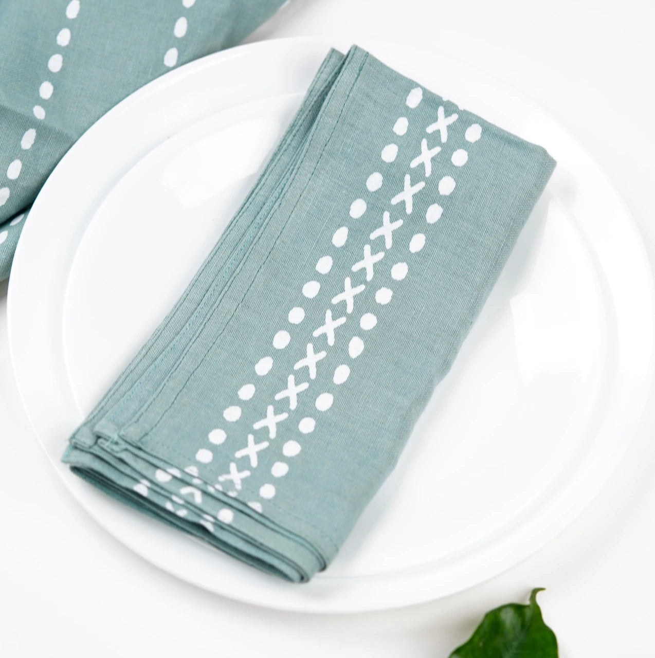 Meethu Hemp Napkins | Set of 2/4/6 | Block Printed