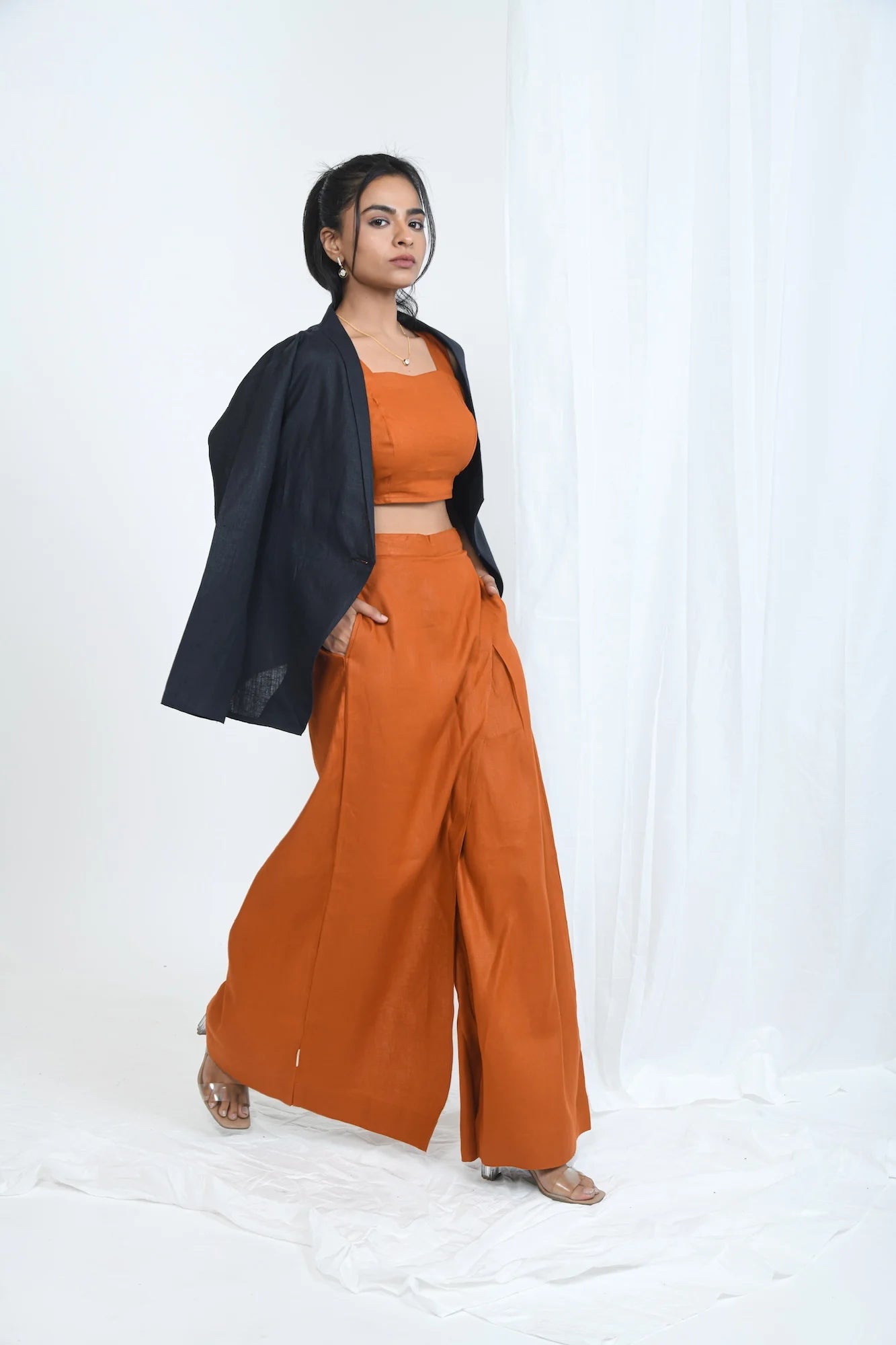 Hemp Wrap Pants | Rust - Limited Edition