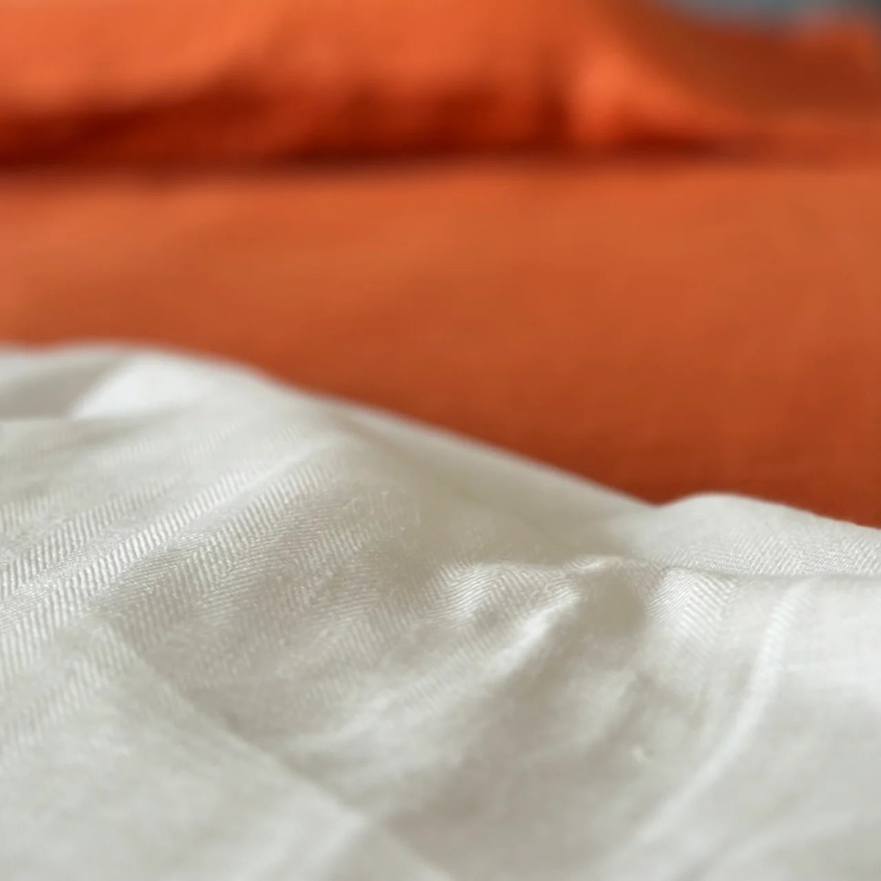 Shwet - Pure White Hemp Bedsheet Set