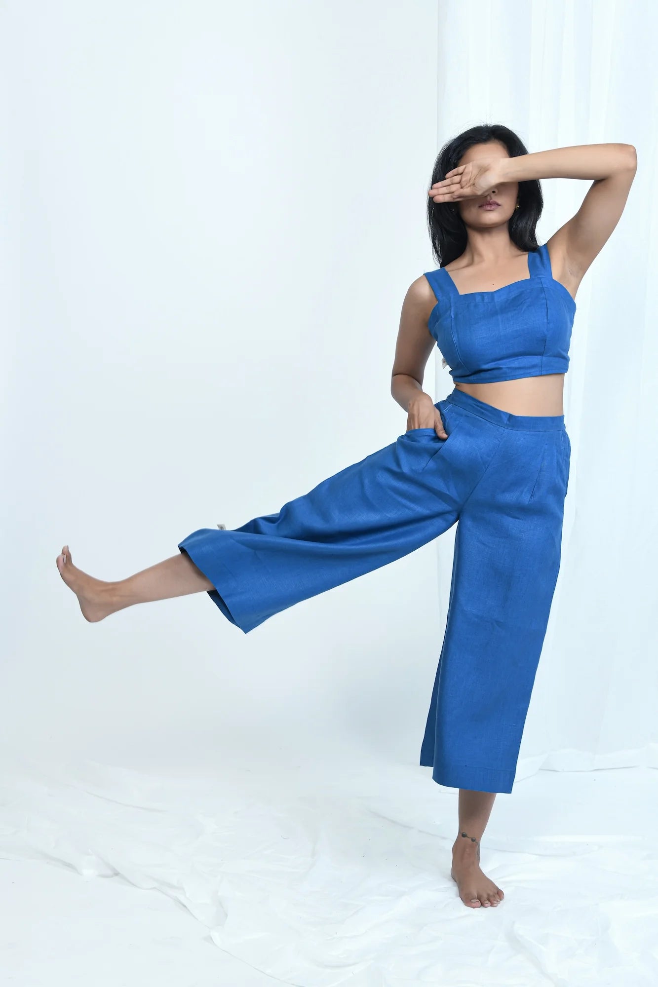 Multi Pocket Hemp Wide Leg Pants | Sustainable fabric