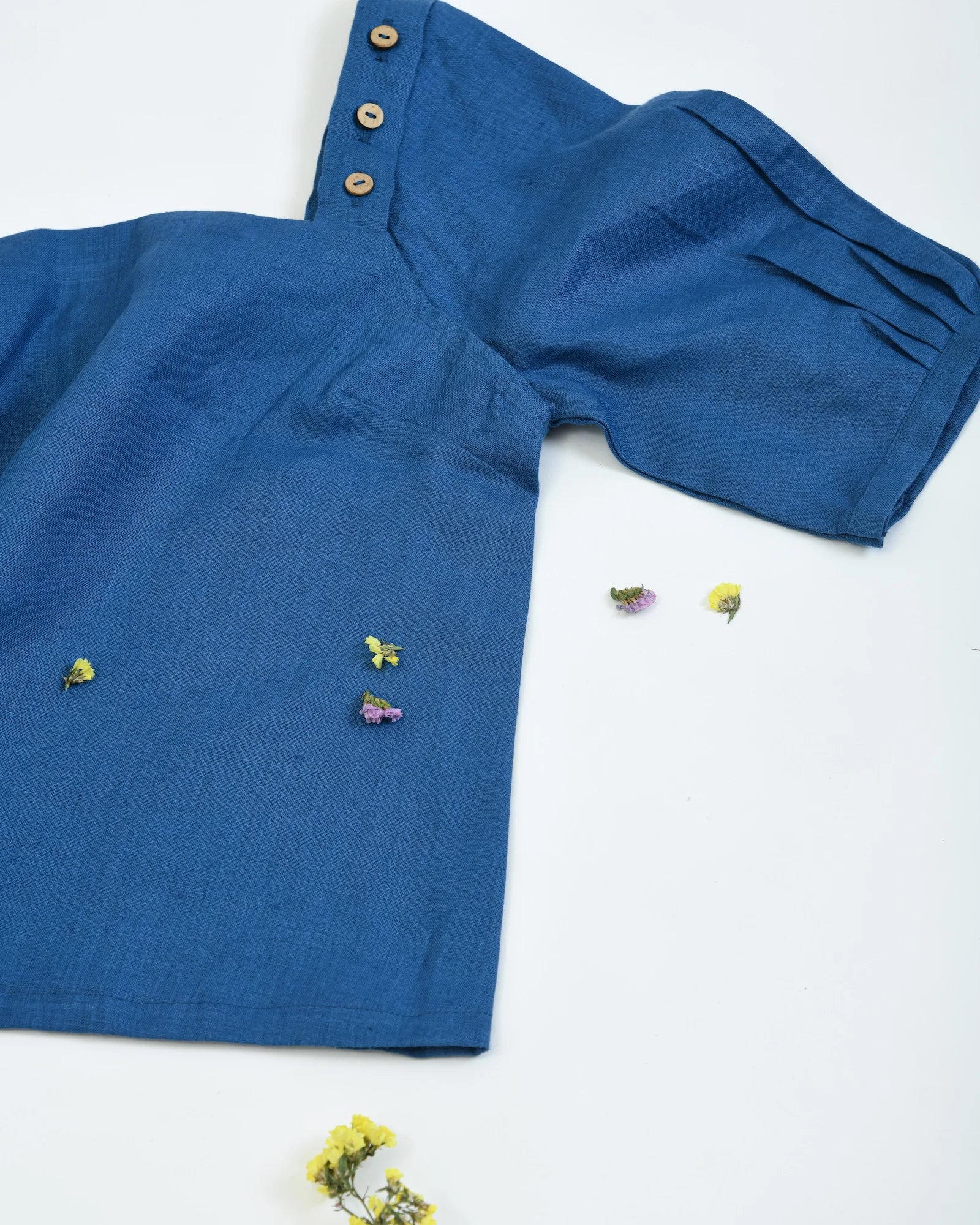 Blueberry Hemp Top with Detachable Sleeves | Multi Occassion