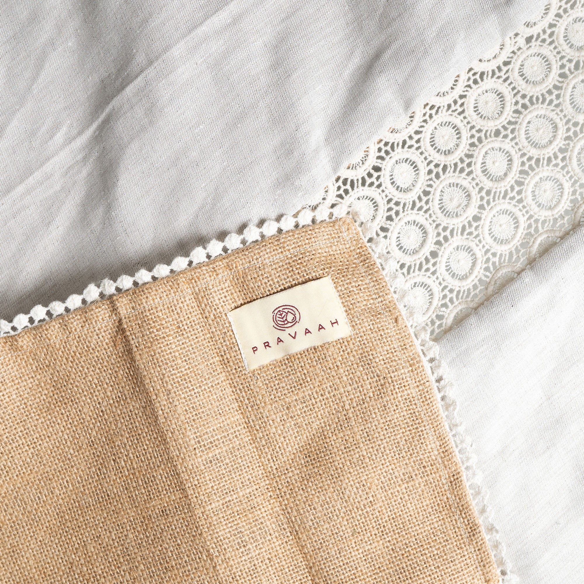 Dharanee - Hemp and Jute Reversible Table Runner