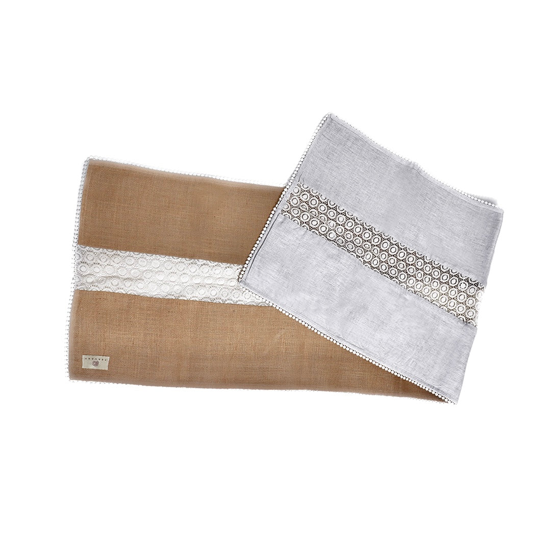 Dharanee - Hemp and Jute Reversible Table Runner